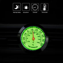 Load image into Gallery viewer, Car Ornaments Luminous Thermometer Hygrometer Automobile Air Vent with Clip Interior Accessories Decoration