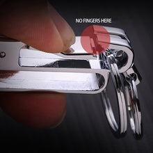 Load image into Gallery viewer, Aluminium Alloy Car Keychain Keyring Keychain Car Men's Waist Hanging Car Keychain Men Accessories