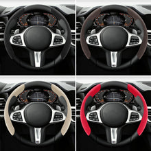 Load image into Gallery viewer, Pair Universal Suede Cover Steering Wheel Cover Safe and Non Slip Car Accessory Suitable Most Cars Four Seasons