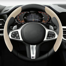 Load image into Gallery viewer, Pair Universal Suede Cover Steering Wheel Cover Safe and Non Slip Car Accessory Suitable Most Cars Four Seasons