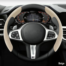 Load image into Gallery viewer, Pair Universal Suede Cover Steering Wheel Cover Safe and Non Slip Car Accessory Suitable Most Cars Four Seasons