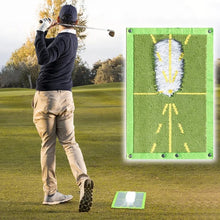 Load image into Gallery viewer, Golf Swing Mat Hitting Batting Direction Mark Trace Indoor/Outdoor Home Garden Golf Swing Training Pad