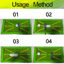 Load image into Gallery viewer, Golf Swing Mat Hitting Batting Direction Mark Trace Indoor/Outdoor Home Garden Golf Swing Training Pad