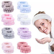 Load image into Gallery viewer, Women Spa Wristband Your Arms Soft to Touch for Yoga Running Face Wash Wristbands for Washing Face Spa Wrist Washband Microfiber Absorbent