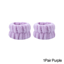 Load image into Gallery viewer, Women Spa Wristband Your Arms Soft to Touch for Yoga Running Face Wash Wristbands for Washing Face Spa Wrist Washband Microfiber Absorbent