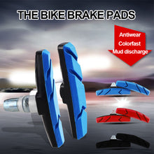 Load image into Gallery viewer, 1Pair Bicycle Silent Brake Pads Cycling V Brake Holder Pads Shoes Blocks Rubber Pad