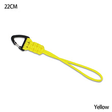 Load image into Gallery viewer, Paracord Keychain Military Braided Nylon Lanyard With Metal Triangle Buckle High Strength Parachute Cord Carabiner