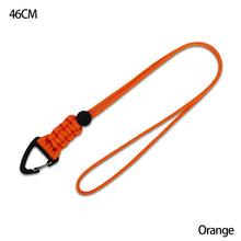 Load image into Gallery viewer, Paracord Keychain Military Braided Nylon Lanyard With Metal Triangle Buckle High Strength Parachute Cord Carabiner