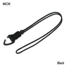 Load image into Gallery viewer, Paracord Keychain Military Braided Nylon Lanyard With Metal Triangle Buckle High Strength Parachute Cord Carabiner