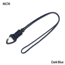 Load image into Gallery viewer, Paracord Keychain Military Braided Nylon Lanyard With Metal Triangle Buckle High Strength Parachute Cord Carabiner