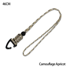 Load image into Gallery viewer, Paracord Keychain Military Braided Nylon Lanyard With Metal Triangle Buckle High Strength Parachute Cord Carabiner
