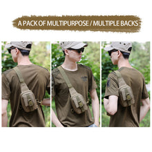 Load image into Gallery viewer, EDC Sports Bag Shoulder Bag Tactical Chest Bag Military Trekking Pack Crossbody Pack Assault Pouch For Hiking Cycling Campinga
