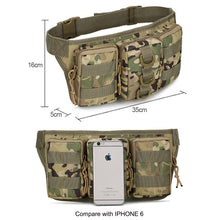 Load image into Gallery viewer, Outdoor Army Military Hunting Sports Bags Climbing Camping Army Fan Tactical Package Tactical Men Waist Pack Hiking Waist Bag