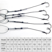 Load image into Gallery viewer, 5Bags/lot High Carbon Steel Fishing Hooks with 5 Small Hooks Rigs Swivel Fishing Lures Pesca Lure String Hooks 3#-13#