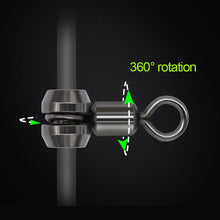 Load image into Gallery viewer, 10pcs/Package Cross Fishing Swivel Heavy Duty Ball Bearing Connector Rolling Solid Ring Hook Fish Tacke Accessories