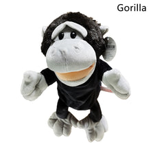 Load image into Gallery viewer, Animal Hand Puppet Cute Cartoon Toys Role Play Bedtime Story Props Soft Baby Play Lion Tiger Gorilla Giraffe Stuffed Plush Doll Children GIft