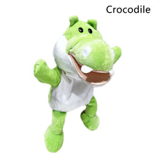 Load image into Gallery viewer, Animal Hand Puppet Cute Cartoon Toys Role Play Bedtime Story Props Soft Baby Play Lion Tiger Gorilla Giraffe Stuffed Plush Doll Children GIft