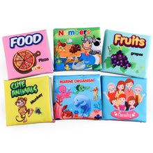 Load image into Gallery viewer, Baby Cloth Books Rustle Sound Infant Toys Early Development for Kids Learning Education Develop Cognize Reading Puzzle Book for Newborn 0-12 Months