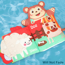 Load image into Gallery viewer, Hand Puppet Fabric Books Baby Cloth Book with Tail Early Development for Newborn Kids Learning Education Develop Cognize Reading Puzzle Book
