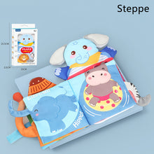 Load image into Gallery viewer, Hand Puppet Fabric Books Baby Cloth Book with Tail Early Development for Newborn Kids Learning Education Develop Cognize Reading Puzzle Book