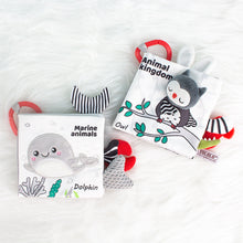 Load image into Gallery viewer, Baby Fabric Books Cloth Book Early Development for 0-12 Months Newborn Kids Learning Education Develop Cognize Animal Tails Reading Toy