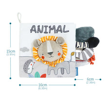 Load image into Gallery viewer, Baby Fabric Books Cloth Book Early Development for 0-12 Months Newborn Kids Learning Education Develop Cognize Animal Tails Reading Toy