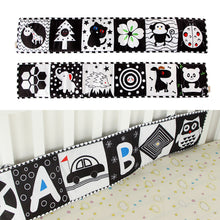 Load image into Gallery viewer, Baby Cloth Book Early Development for 0-12 Months Newborn Crib Toys High Contrast Black and White Montessori Learning Education Toy