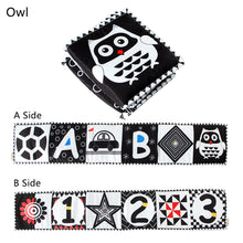 Load image into Gallery viewer, Baby Cloth Book Early Development for 0-12 Months Newborn Crib Toys High Contrast Black and White Montessori Learning Education Toy