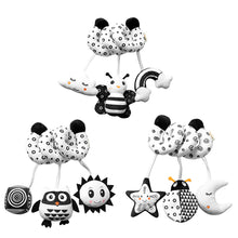 Load image into Gallery viewer, Baby Newborn Crib Toys Early Development for 0-12 Months High Contrast Black and White Montessori Learning Education Toy
