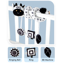 Load image into Gallery viewer, Baby Newborn Crib Toys Early Development for 0-12 Months High Contrast Black and White Montessori Learning Education Toy