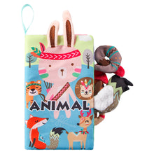 Load image into Gallery viewer, Baby Fabric Books Cloth Book Early Development for 0-12 Months Newborn Kids Learning Education Develop Cognize Animal Tails Reading Toy