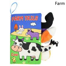 Load image into Gallery viewer, Baby Fabric Books Cloth Book Early Development for 0-12 Months Newborn Kids Learning Education Develop Cognize Animal Tails Reading Toy