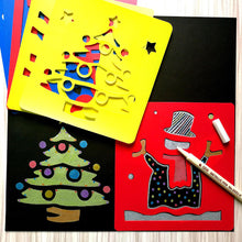 Load image into Gallery viewer, 6PCS/set DIY Children's Painting Template Child Educational Toys Stencil Suit Dinosaur Animal Car Drawing Board Montessori Drawing Toy