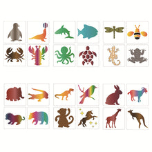 Load image into Gallery viewer, 6PCS/set DIY Children's Painting Template Child Educational Toys Stencil Suit Dinosaur Animal Car Drawing Board Montessori Drawing Toy
