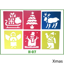 Load image into Gallery viewer, 6PCS/set DIY Children's Painting Template Child Educational Toys Stencil Suit Dinosaur Animal Car Drawing Board Montessori Drawing Toy