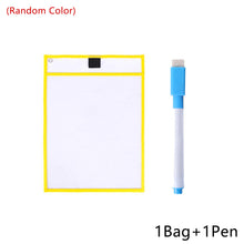 Load image into Gallery viewer, 1Bag+1Pen Set Transparent Dry Brush Bag Kids Drawing Board DIY Painting Doodle Coloring Learning Educational Toys For Children Gifts Puzzle Toys