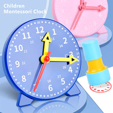 Load image into Gallery viewer, Children Montessori Clock Early Educational Toys Hour Minute Second Time Learning Cognition Colorful Clocks Toy Preschool Teaching Aids