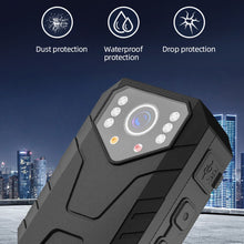 Load image into Gallery viewer, 1080P HD DV Action Cam Wearable 1800mAh Night Vision Video Recorder Camera Security Guard Law Enforcement Bodycam with Back Clip