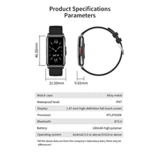 Load image into Gallery viewer, H80 Sprot Smart Bracelet Fashion 1.47inch Large Screen Watch Heart Rate Blood Oxyeng Monitoring Music Control Weather Smartwatch