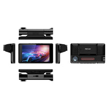Load image into Gallery viewer, Three-lens Driving Recorder Hidden Front And Rear 3 Recording 4 Inch Car Inside And Outside Video Reversing Video Hd 1080p