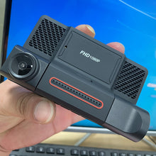 Load image into Gallery viewer, Three-lens Driving Recorder Hidden Front And Rear 3 Recording 4 Inch Car Inside And Outside Video Reversing Video Hd 1080p