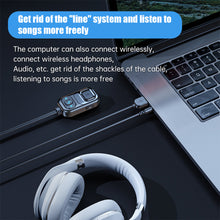 Load image into Gallery viewer, Wireless Audio Transmitter Receiver Siri Voice Assistant 3.5MM AUX USB Adapter Bass Bluetooth 5.1 Handsfree Car Kit