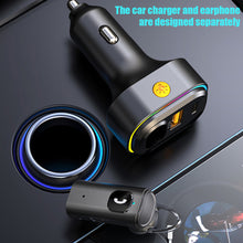 Load image into Gallery viewer, Car Wireless Bluetooth In-Ear Voice Control Headphones Noise Reduction PD Car Charger Car Fast Charger