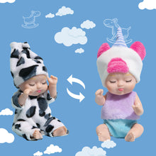 Load image into Gallery viewer, 3.5inch PVC Reborn Dolls Baby Reborn Toys Waterproof Washable Baby Doll Cute Mini Reborn Doll For Girls Birthday Gift