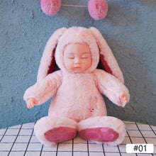 Load image into Gallery viewer, 9.8in Baby Sleeping Rabbit Plush Doll Simulation Rabbit Baby Comfort Dolls Sleeping Baby Doll Stuffed Toys Birthday Gift For Girls