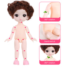 Load image into Gallery viewer, 17cm Princess BJD Doll with Clothes and Shoes Movable 13 Joints Change Clothes Cute Sweet Face Girl Gift Child Toys