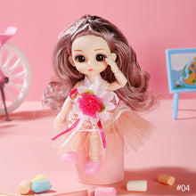 Load image into Gallery viewer, 17cm Princess BJD Doll with Clothes and Shoes Movable 13 Joints Change Clothes Cute Sweet Face Girl Gift Child Toys