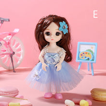 Load image into Gallery viewer, 17cm Princess BJD Doll with Clothes and Shoes Movable 13 Joints Change Clothes Cute Face Bunny Ears Clothes Suit Girl Gift Child Toys