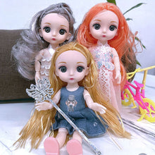 Load image into Gallery viewer, Bjd Doll 17cm 13 Movable Joints Cute Smile Face Shape Beautiful Dress Doll Toy Best Gift for Kids