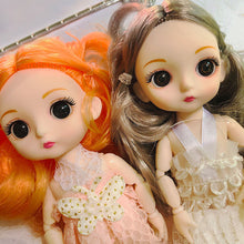 Load image into Gallery viewer, Bjd Doll 17cm 13 Movable Joints Cute Smile Face Shape Beautiful Dress Doll Toy Best Gift for Kids